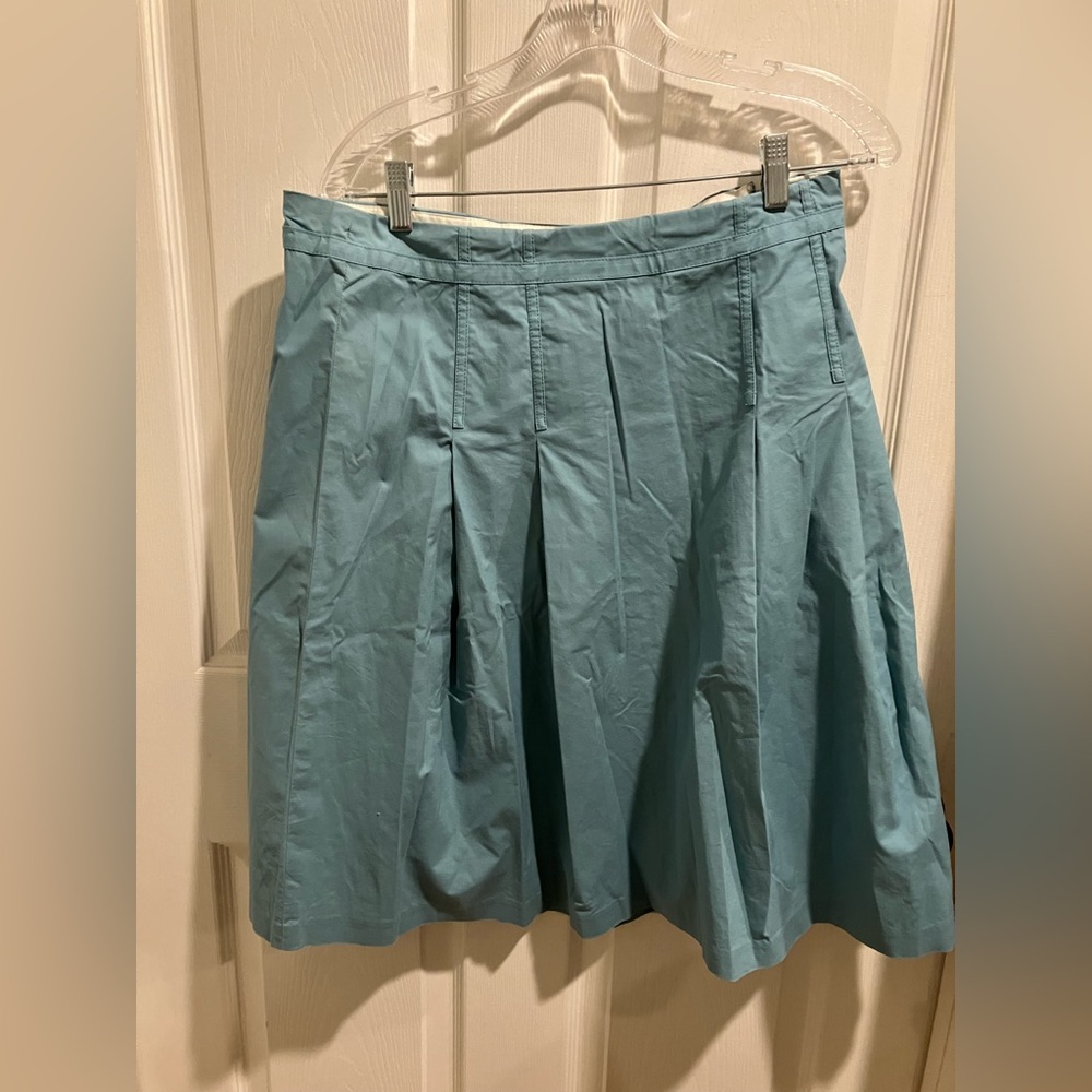Gap Blue Pleated Full Mini Skirt